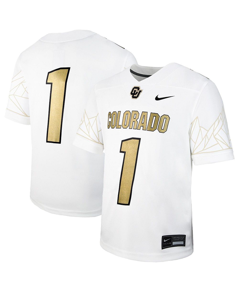 Nike джерси для футбольных игр Colorado Buffaloes для мальчиков и девочек White