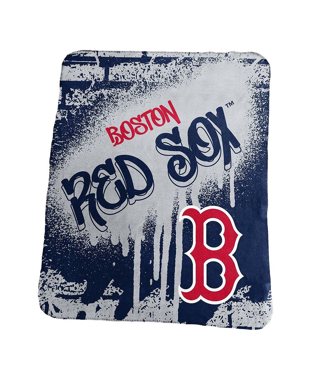 Logo Brands Boston Red Sox Классический флисовый плед 50" x 60" с граффити