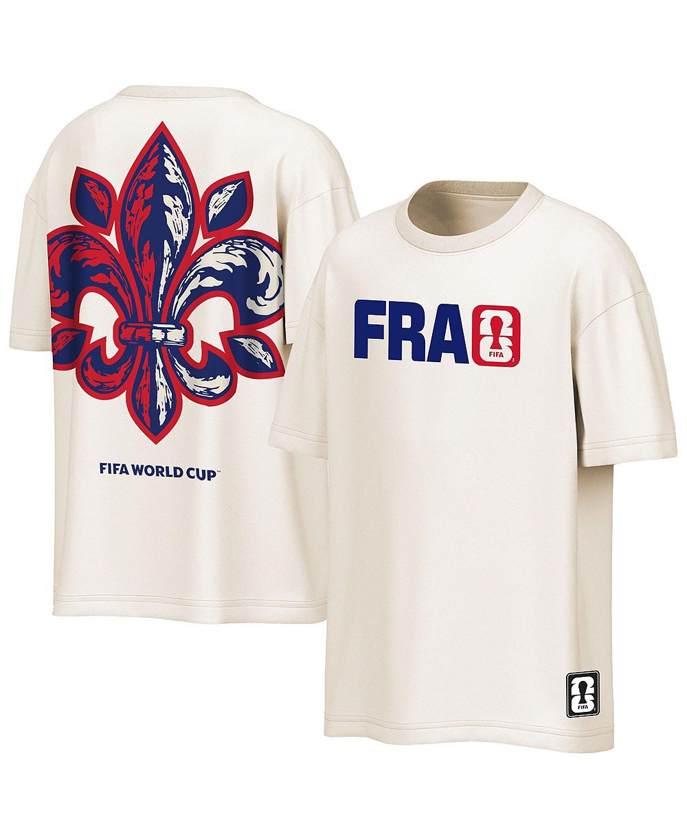 Outerstuff Men's Cream France FIFA World Cup 2026 Livery Oversized T-Shirt