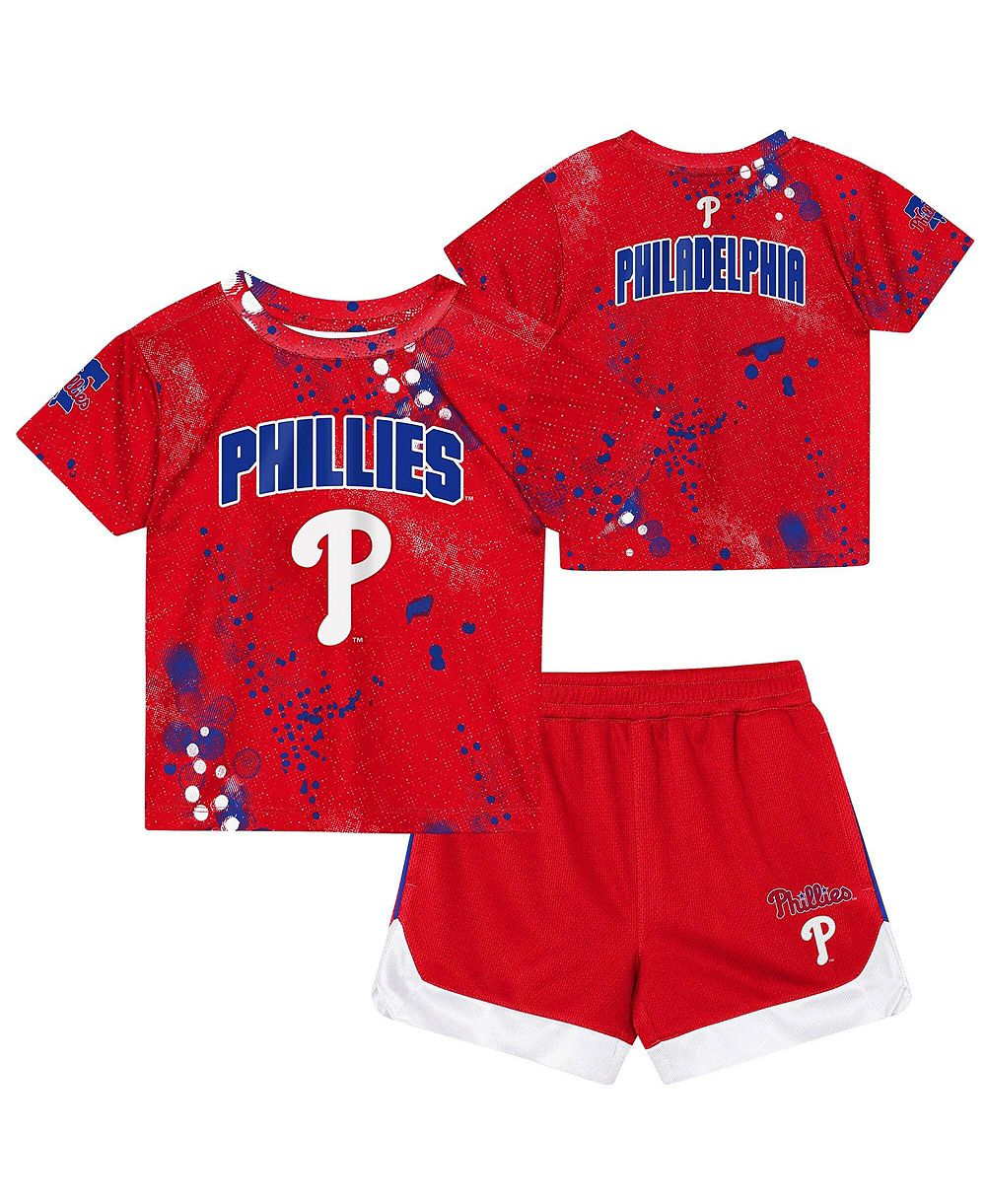 Детский комплект футболка и шорты Outerstuff Philadelphia Phillies для дошкольников