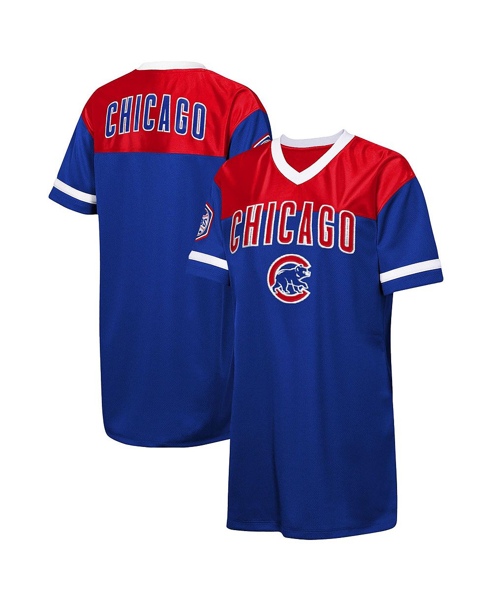 Outerstuff детское платье-футболка Royal Chicago Cubs Big League Cheer V-Neck T-Shirt Dress