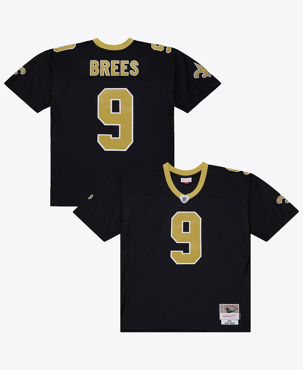 Мужская джерси Mitchell & Ness Black New Orleans Saints 2009 Legacy Drew Brees