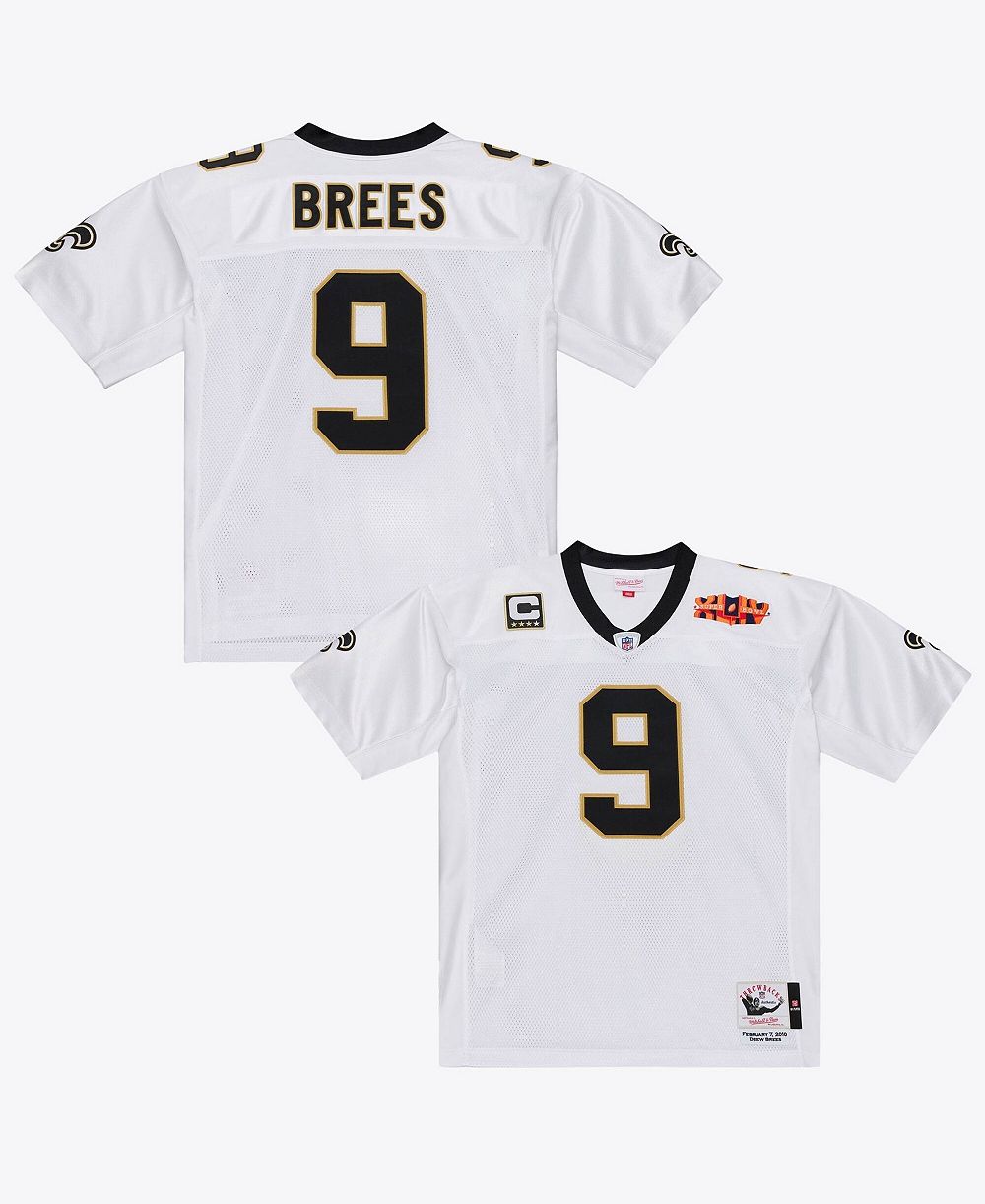 Mitchell & Ness Мужская белая джерси Drew Brees New Orleans Saints