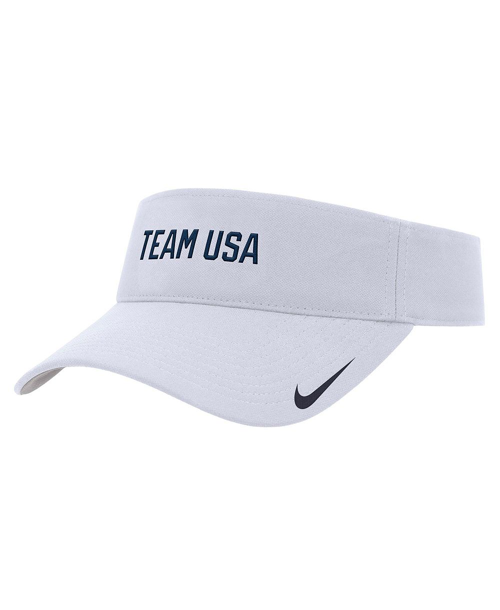 Мужская козырек Nike White Team USA Ace Dri-FIT Adjustable