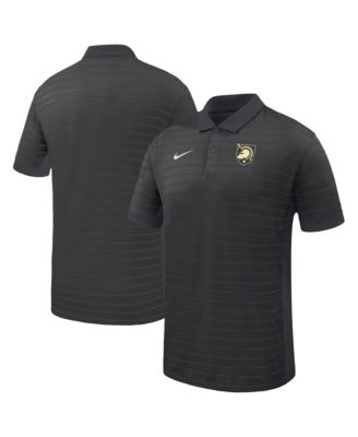 Nike Men's Black Army Black Knights Victory Stripe Dri-FIT Polo Shirt