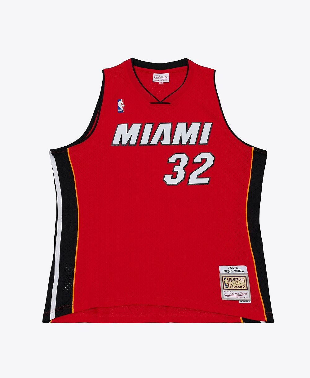 Джерси Mitchell & Ness Men's Shaquille O'Neal Miami Heat