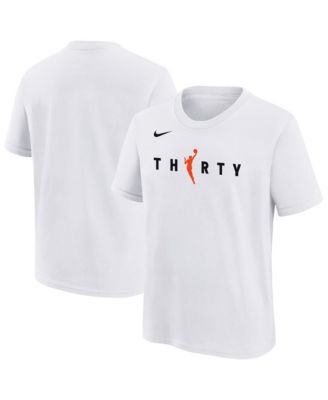 Белая футболка Nike WNBA 30th Season для мальчиков и девочек