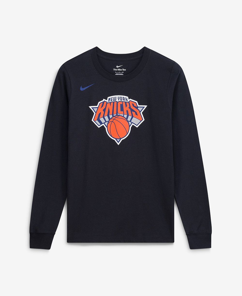 Nike Women's New York Knicks Long-Sleeve Crewneck T-Shirt