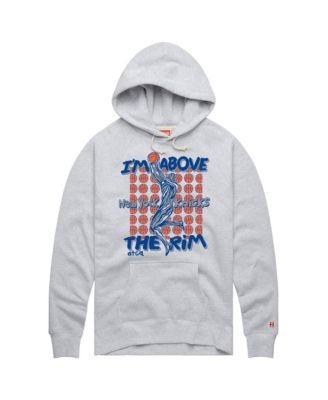 Homage Men's and Women's Ash New York Knicks x A Tribe Called Quest I'm Above The Rim Tri-Blend Hoodie