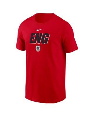 Мужская футболка Nike Red England National Team Federation Wordmark