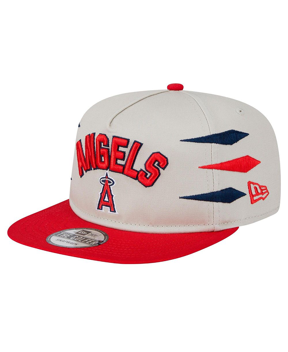 Мужская кепка New Era Cream Los Angeles Angels Iron Golfer Snapback
