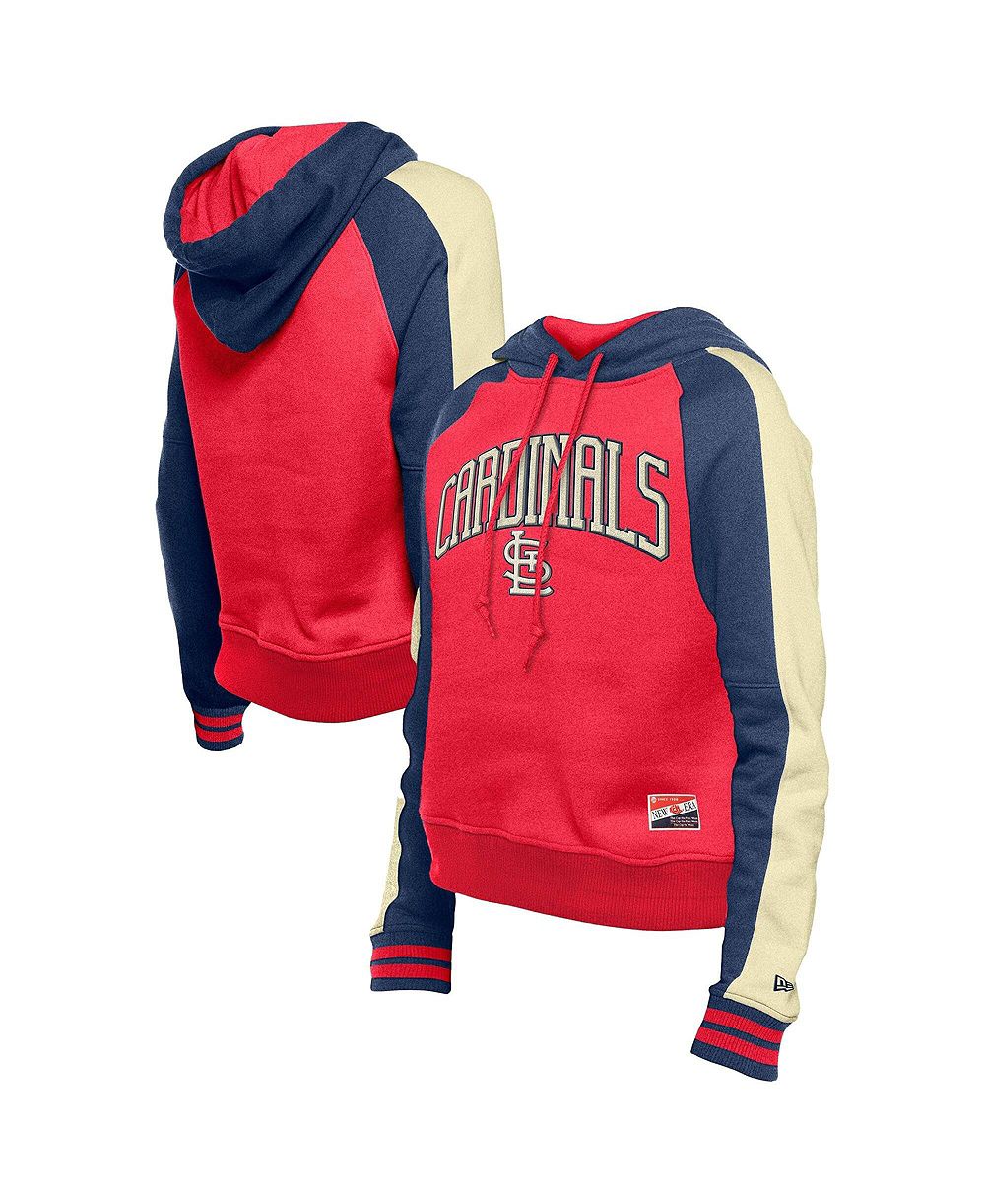 Женский укороченный худи New Era St. Louis Cardinals Cooperstown Collection