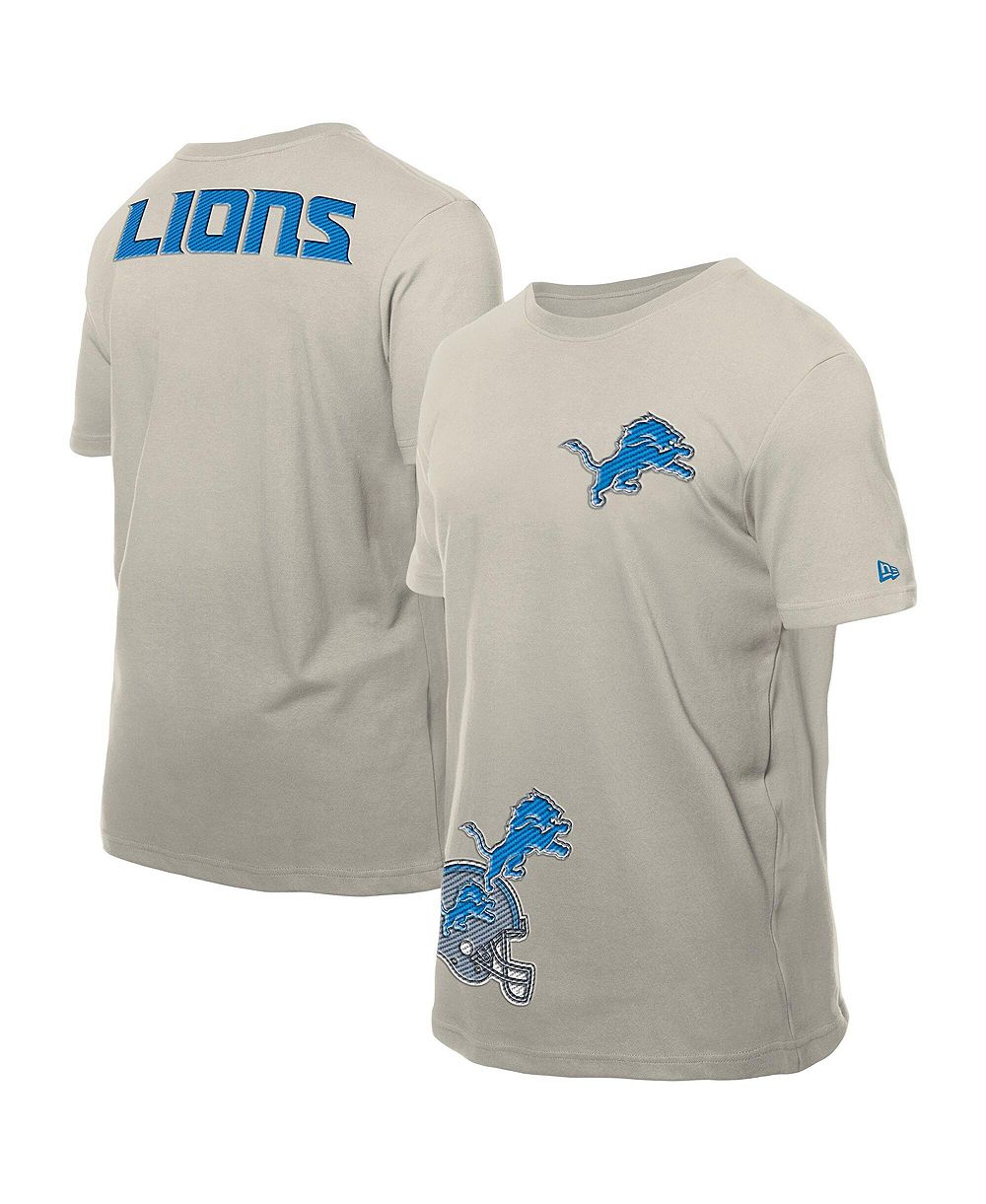 Футболка New Era Men's Light Beige Detroit Lions Multi Patch