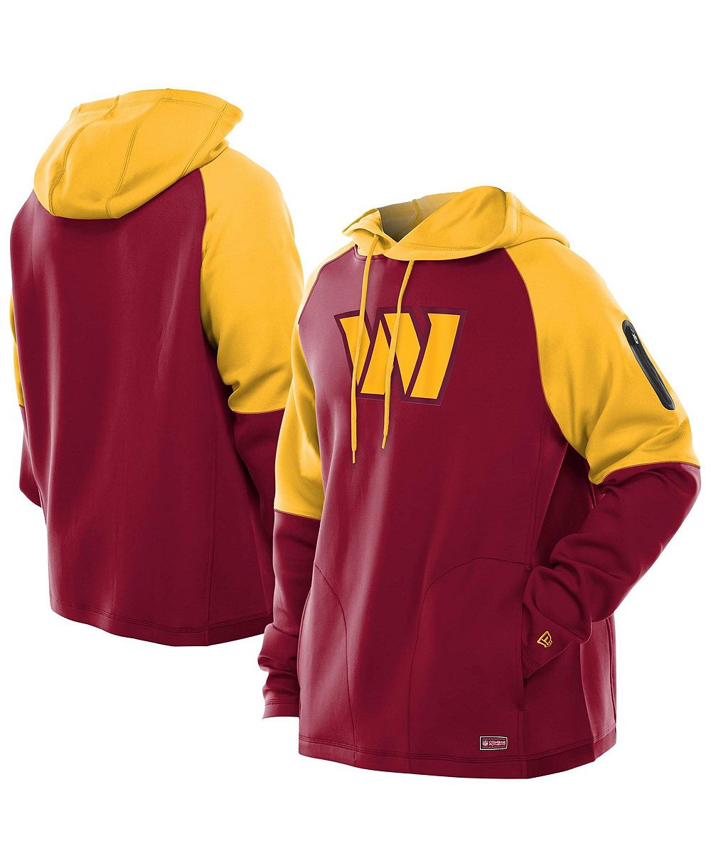 Мужское худи New Era Washington Commanders Combine Authentic Color Block