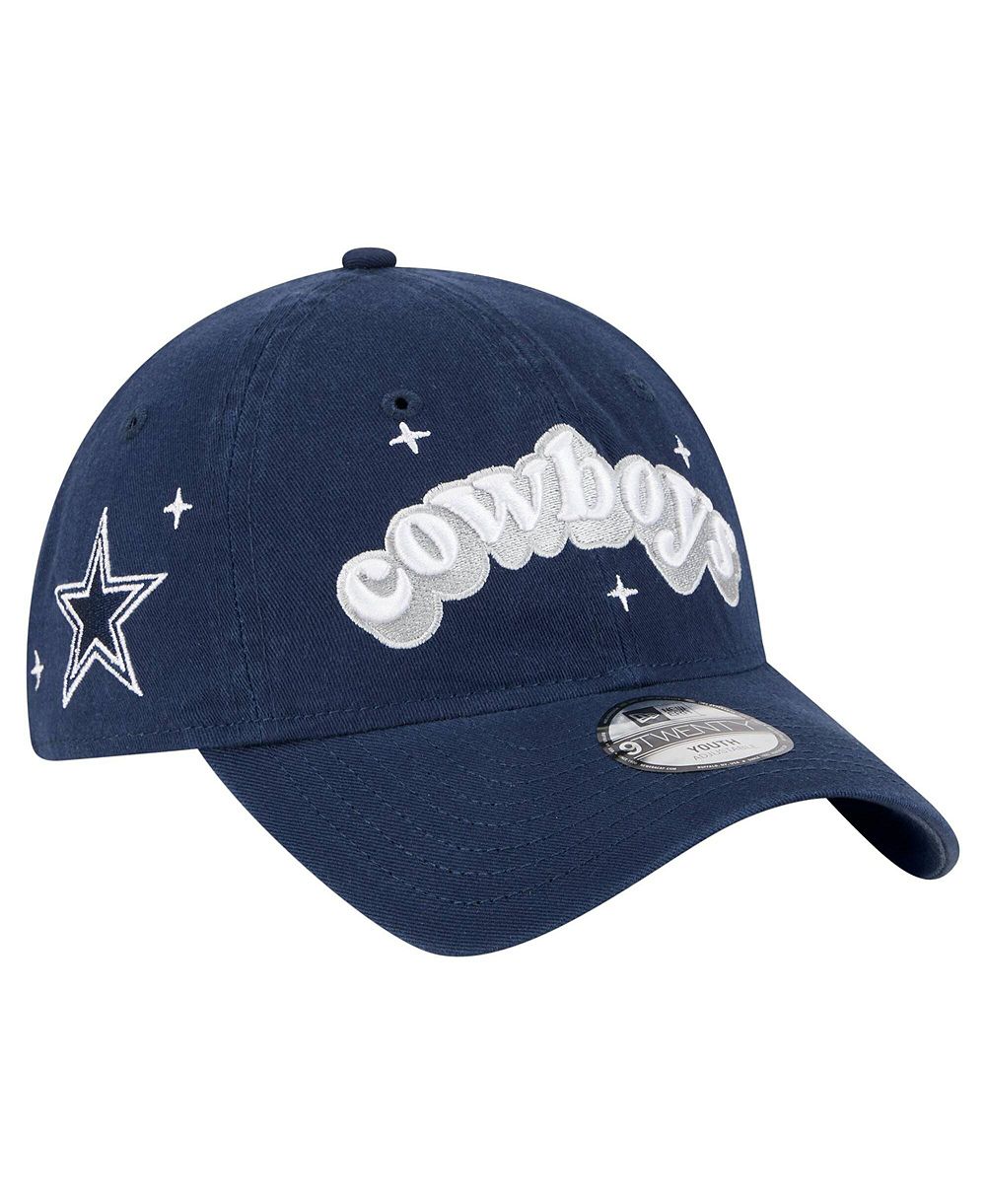 Детская кепка New Era Big Girls Navy Dallas Cowboys Cheer 9TWENTY Adjustable