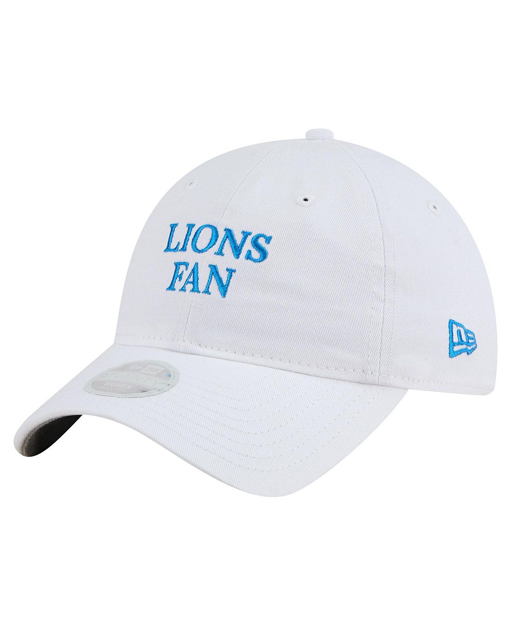New Era Женская белая кепка Detroit Lions Team Fan 9TWENTY регулируемая