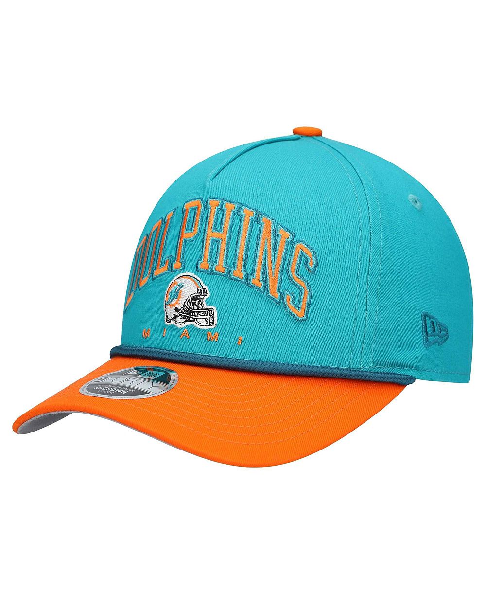 Кепка New Era Big Boys and Girls Aqua/Orange Miami Dolphins Arch COOLERA 9FORTY A-Frame Adjustable