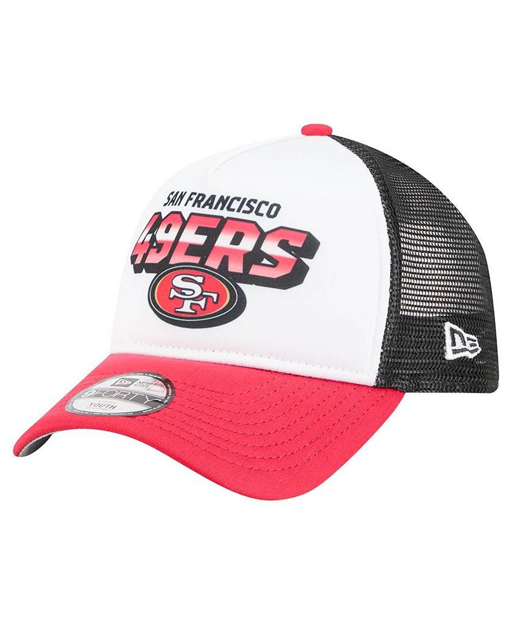 Кепка New Era Toddler White/Scarlet San Francisco 49ers Streak 9FORTY A-Frame Adjustable