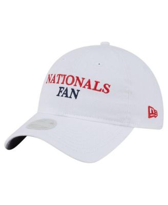 New Era Женский White Washington Nationals Team Fan 9TWENTY Adjustable Hat
