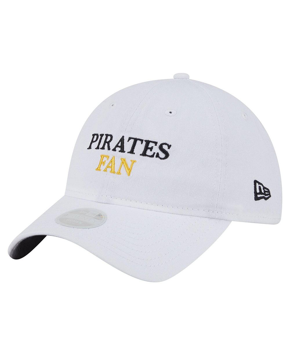 Женская кепка New Era White Pittsburgh Pirates Team Fan 9TWENTY Adjustable