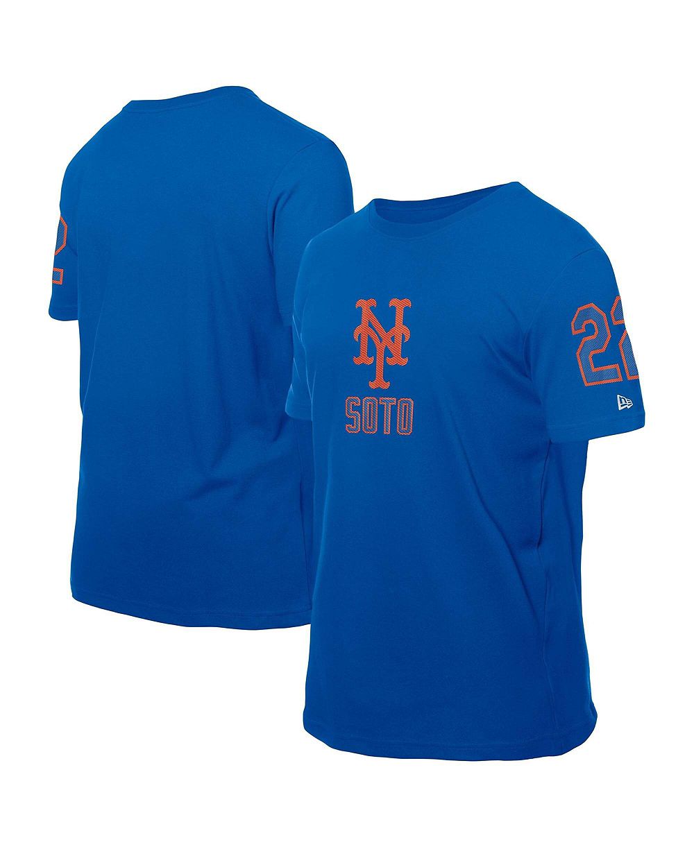 New Era Men's Juan Soto Royal New York Mets Design Lab Name & Number T-Shirt