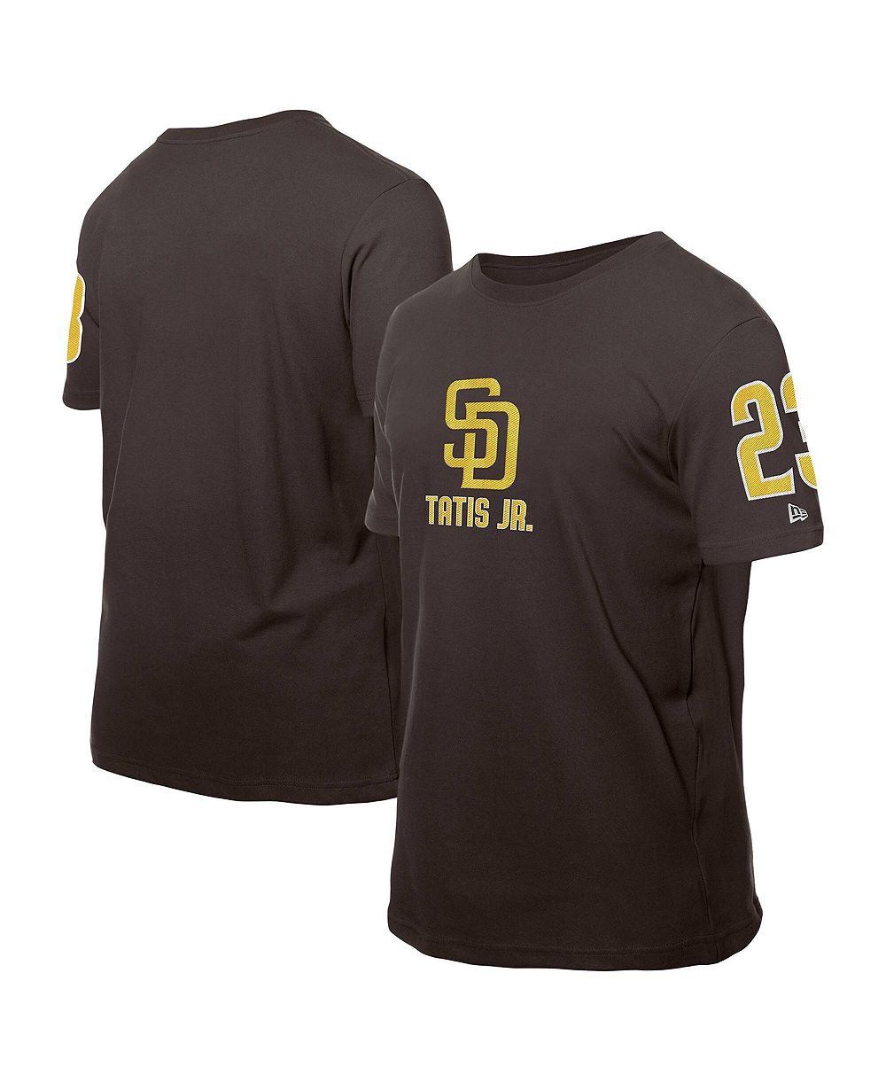 Мужская футболка New Era Fernando Tatis Jr. Brown San Diego Padres Design Lab