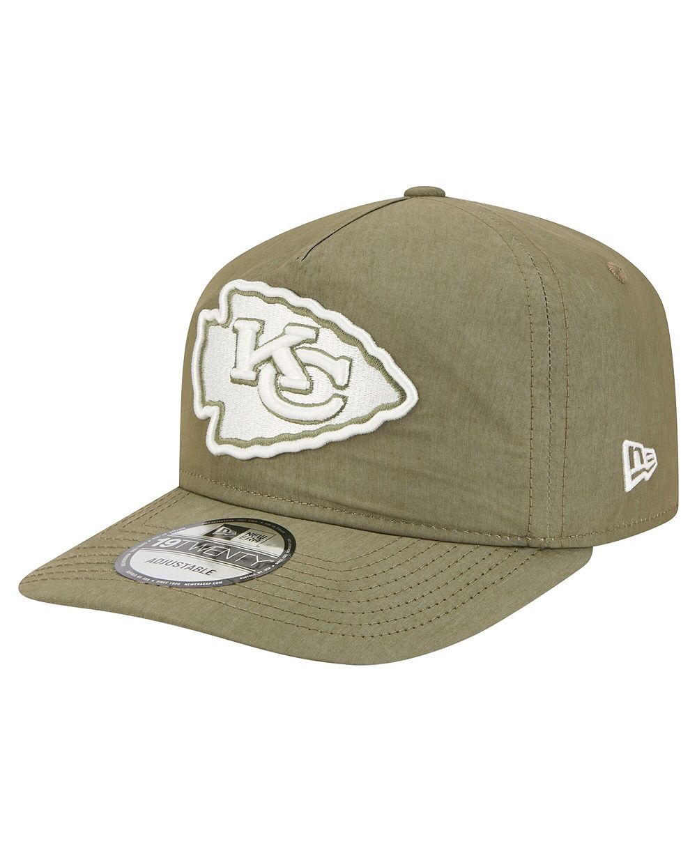 Мужская кепка New Era Kansas City Chiefs Nylon 19TWENTY Adjustable Olive