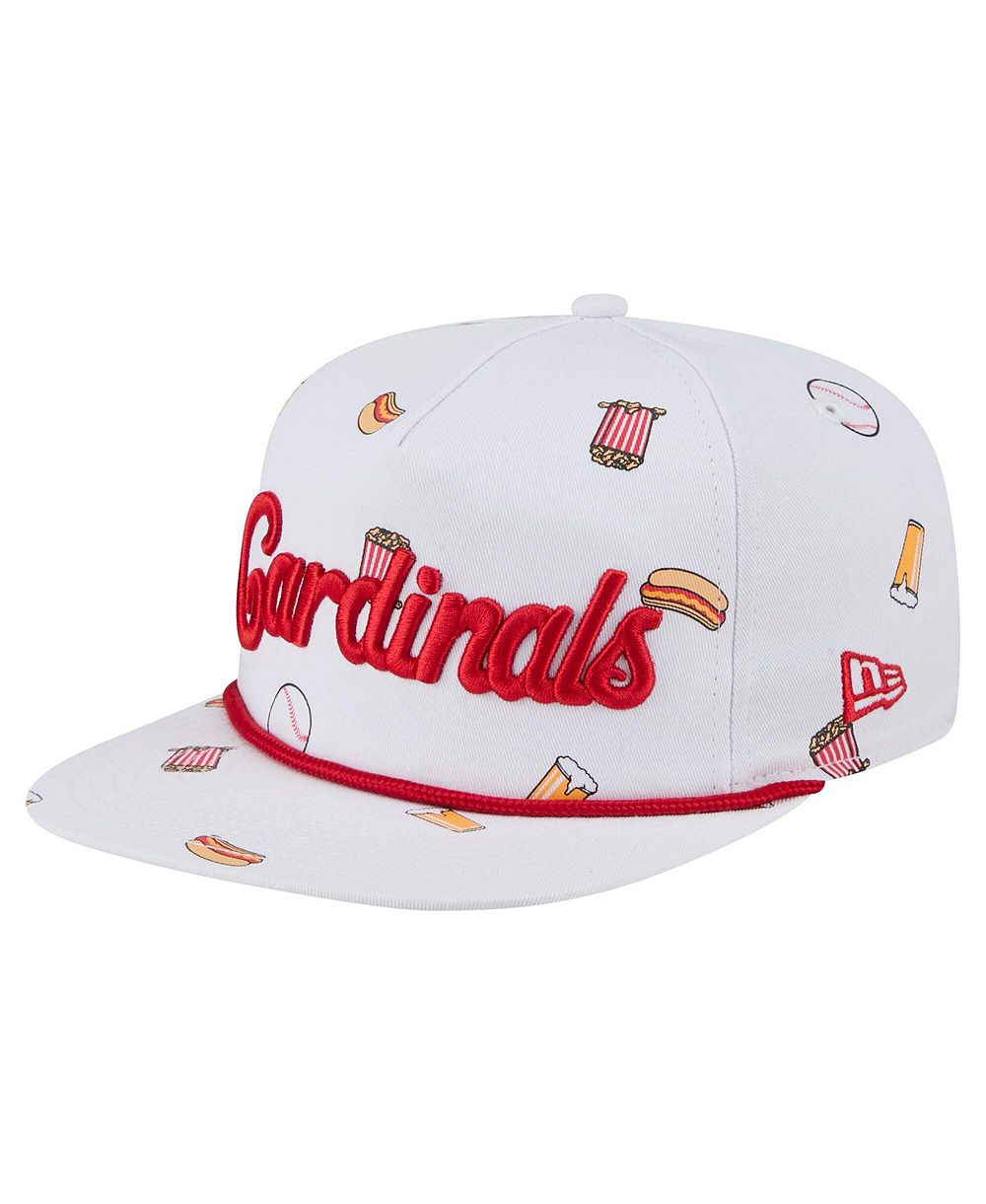 New Era Мужская белая кепка St. Louis Cardinals Team Cheer Rope 19TWENTY Adjustable Hat