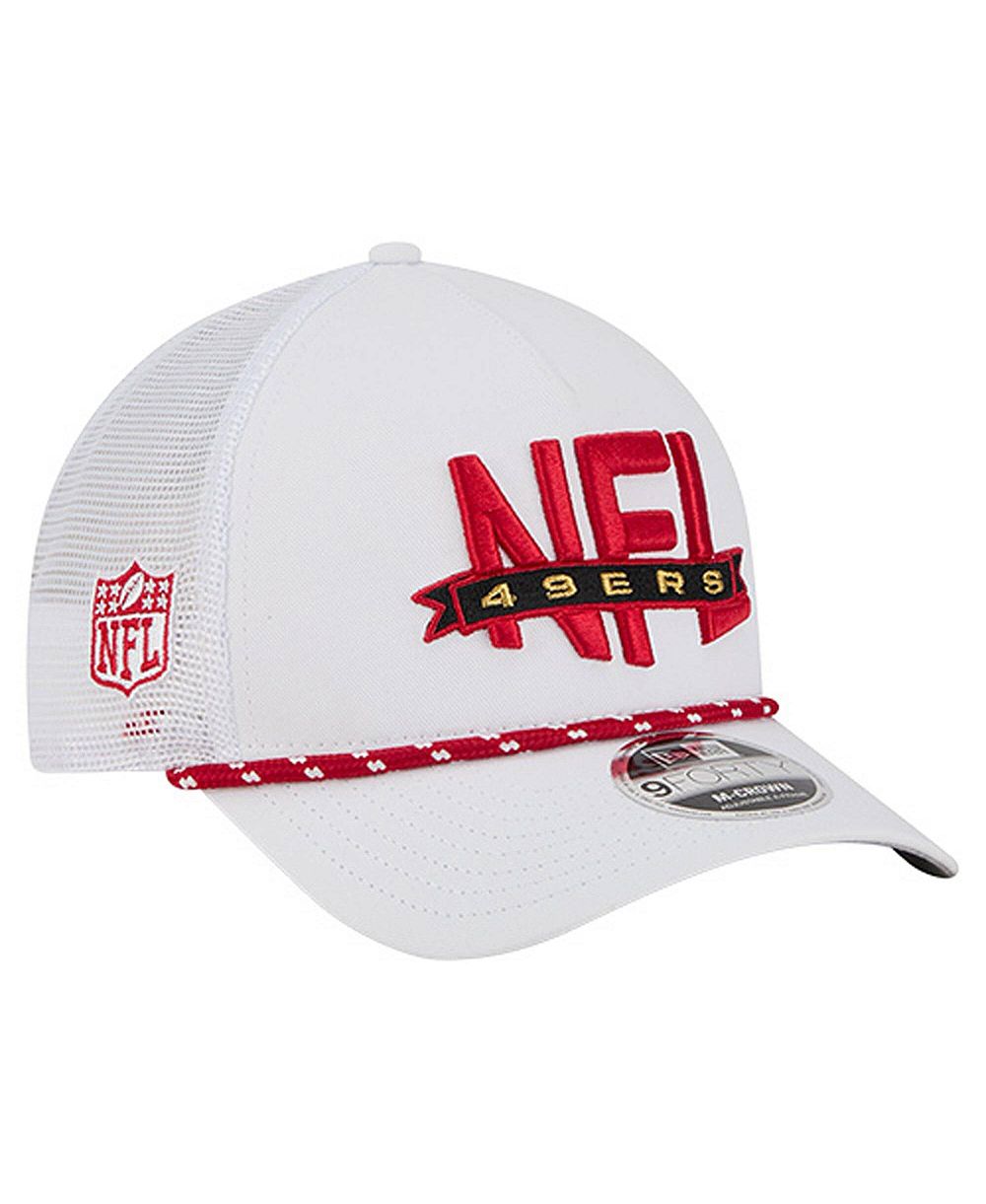 Мужская белая кепка New Era San Francisco 49ers NFL 9FORTY A-Frame M-Crown регулируемая