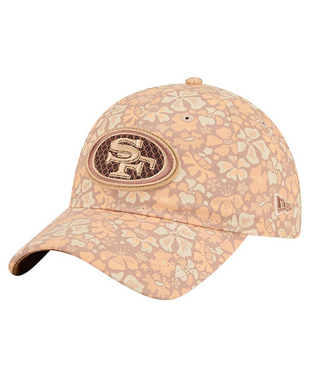 Кепка New Era Women's Tan San Francisco 49ers Floral 9TWENTY Adjustable
