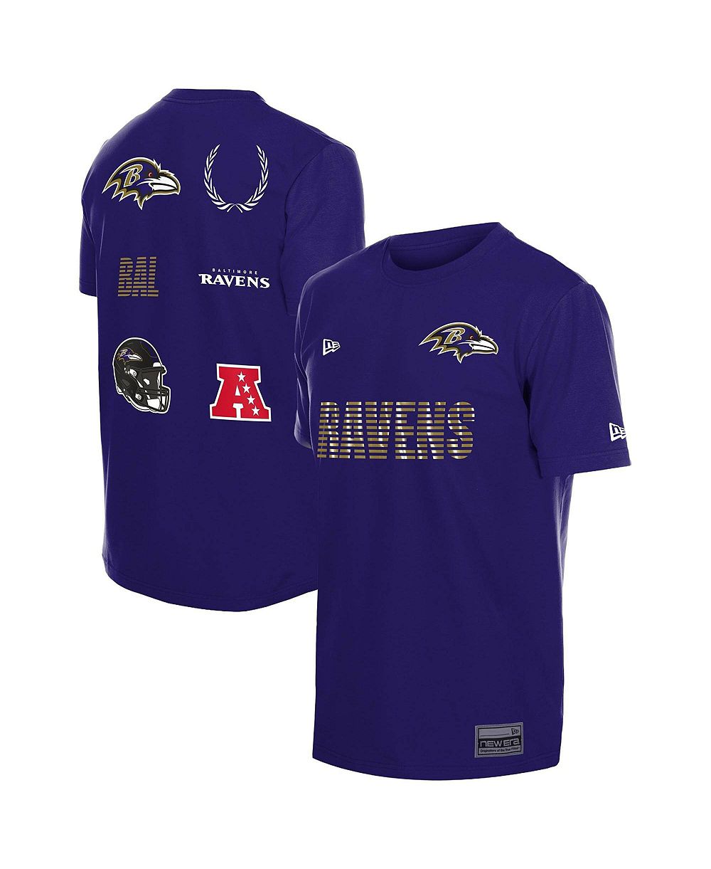 Мужская футболка New Era Purple Baltimore Ravens Match