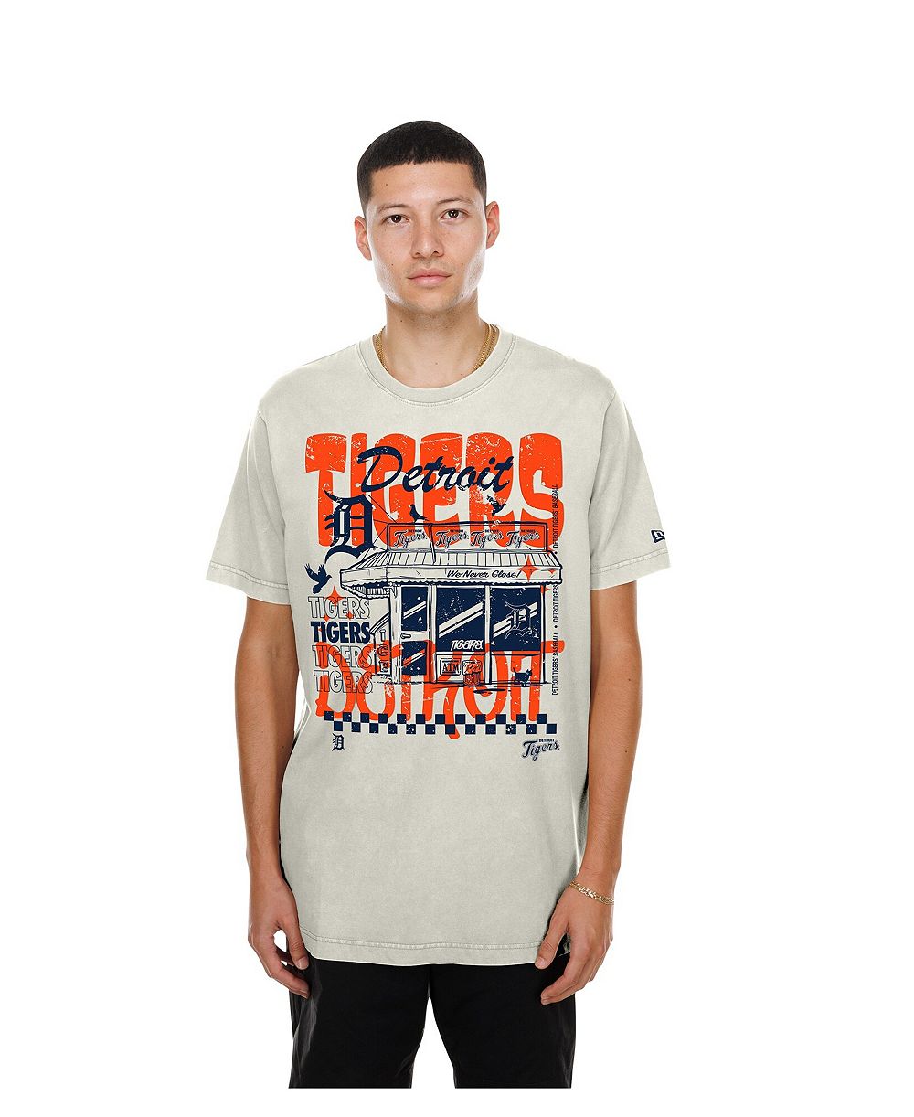 New Era Мужская футболка Detroit Tigers Injection Lifestyle Foodie Fashion, кремовый