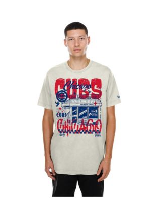 Футболка New Era Men's Cream Chicago Cubs Injection Lifestyle Foodie Fashion