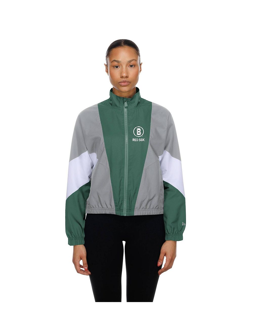 New Era Women's Boston Red Sox Leisure City Connect Color Block Full-Zip Windbreaker