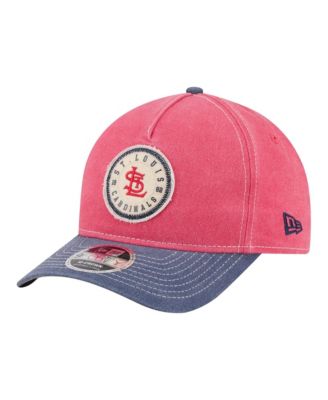 Мужская кепка New Era Red/Navy St. Louis Cardinals Felt M-Crown 9FORTY Adjustable Hat