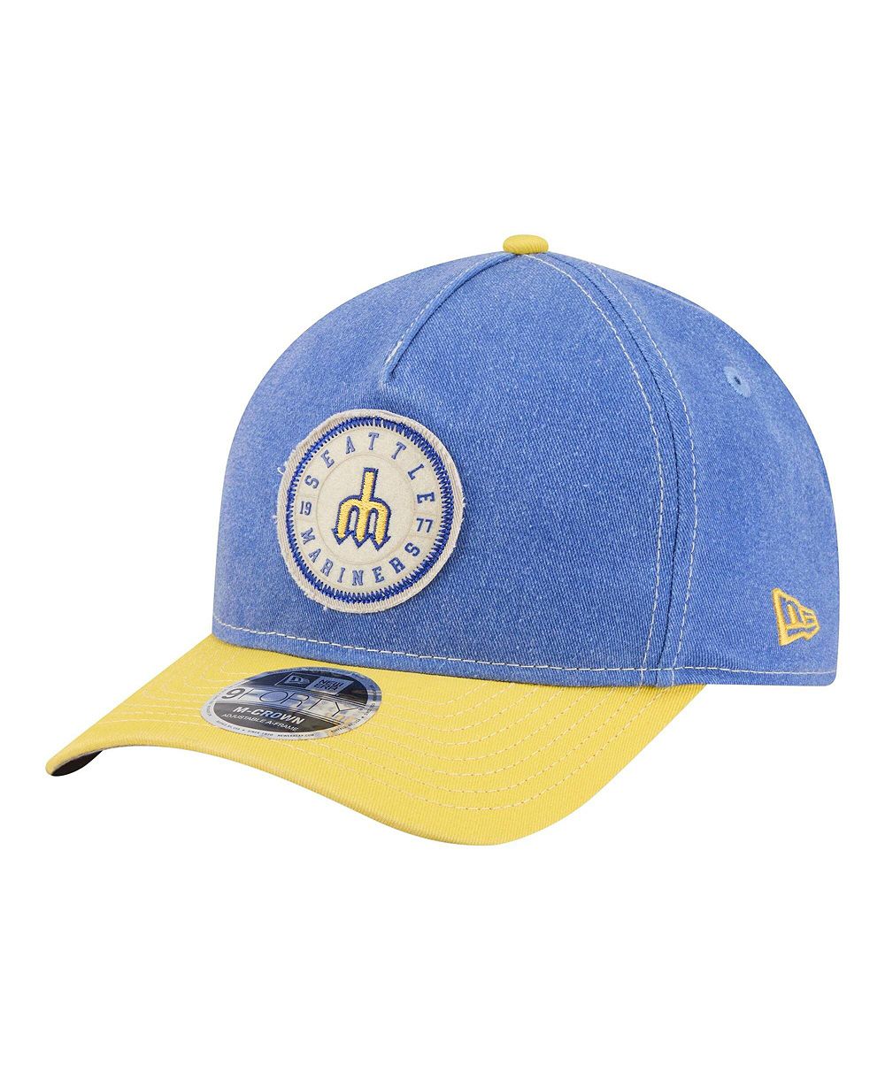 New Era Мужская кепка Royal/Gold Seattle Mariners Felt M-Crown 9FORTY Adjustable