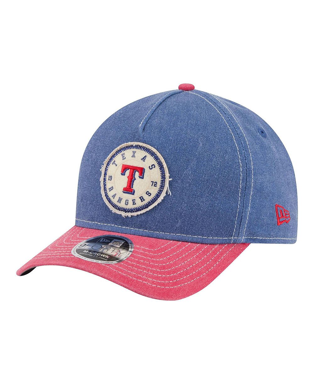 Мужская кепка New Era Texas Rangers M-Crown 9FORTY Royal/Red Adjustable Hat
