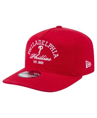 Мужская кепка New Era Red Philadelphia Phillies Stacked 19TWENTY Adjustable