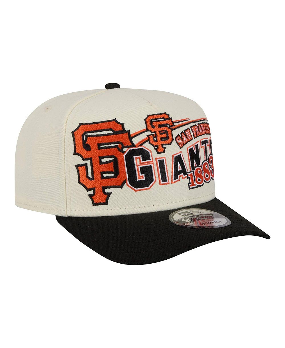 Мужская кепка New Era Cream/Black San Francisco Giants Classic A-Frame 9FIFTY Snapback