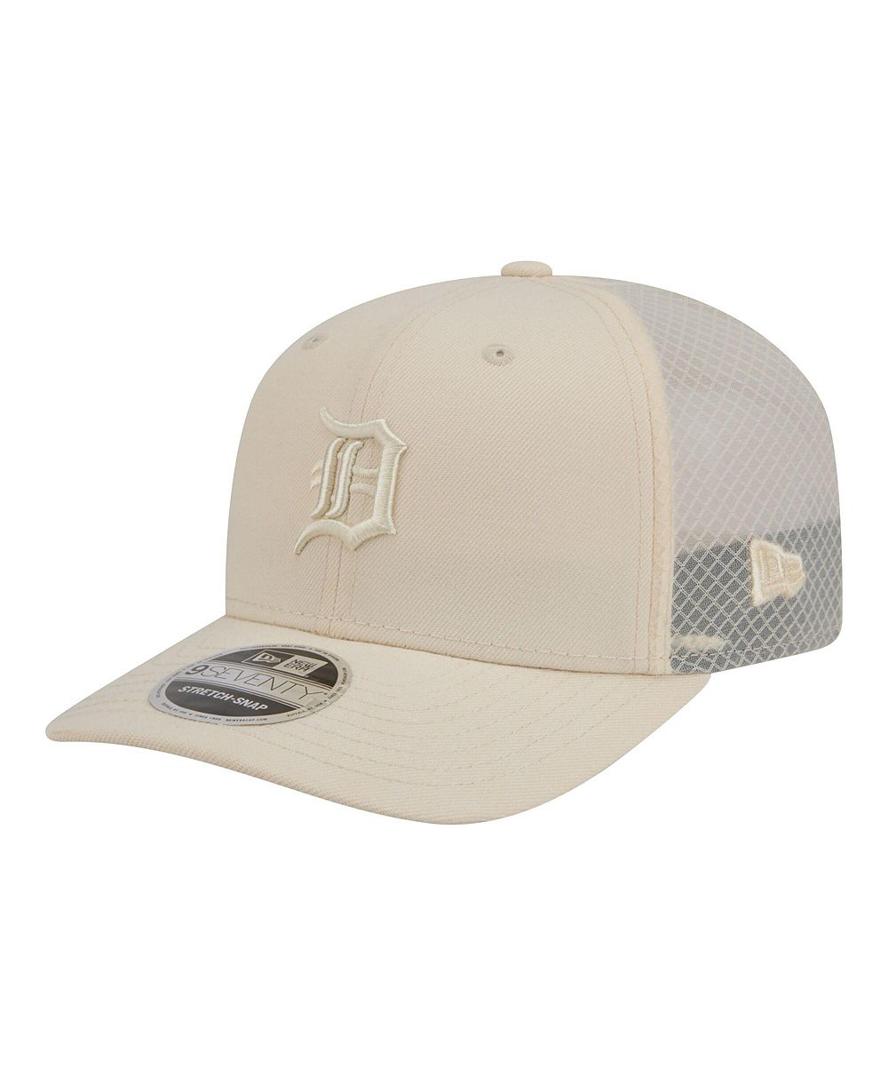 Мужская кепка New Era Light Beige Detroit Tigers Color Pack COOLERA 9SEVENTY Trucker Adjustable Hat