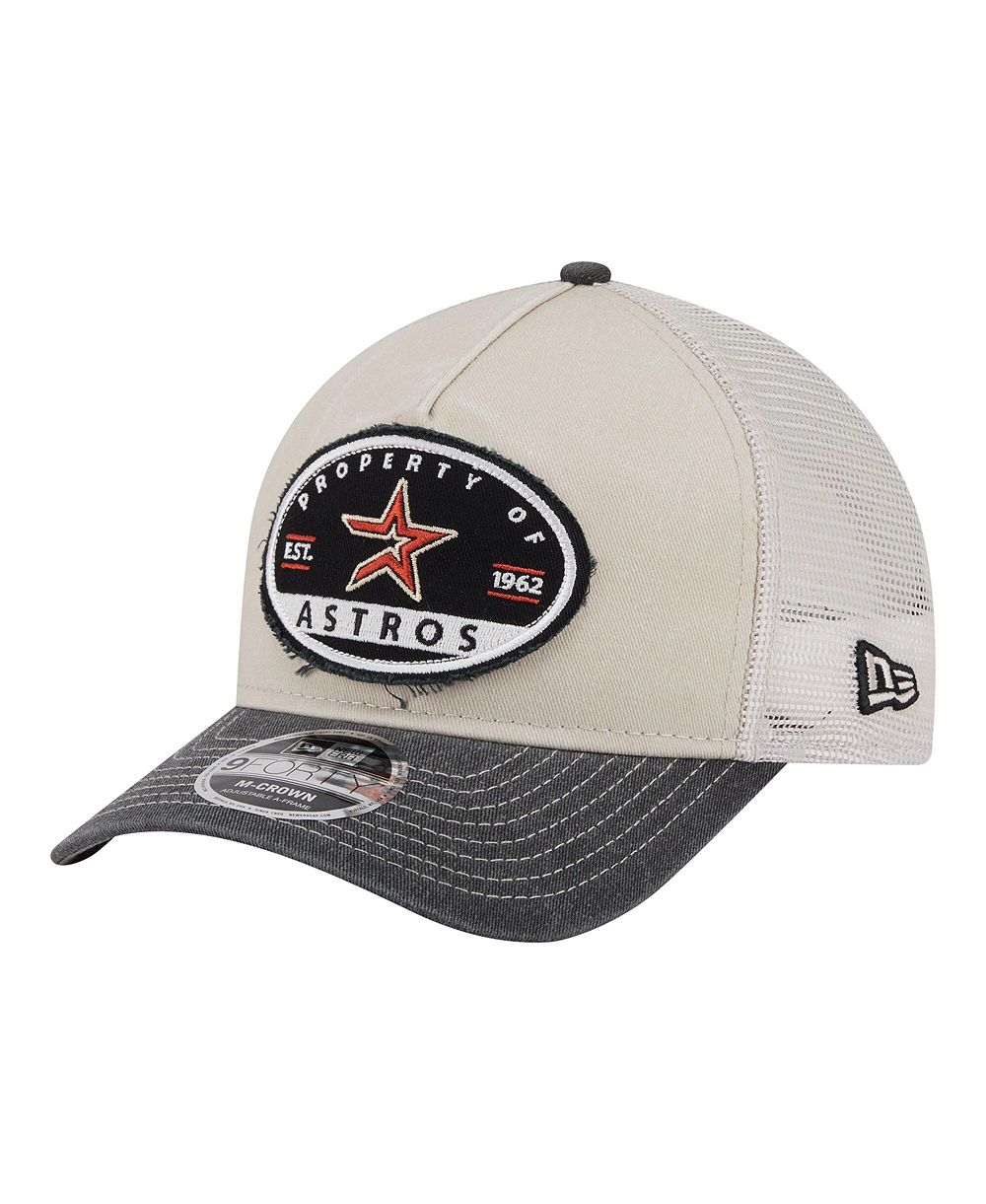 Мужская кепка New Era Houston Astros Trucker, светло-бежевый/черный