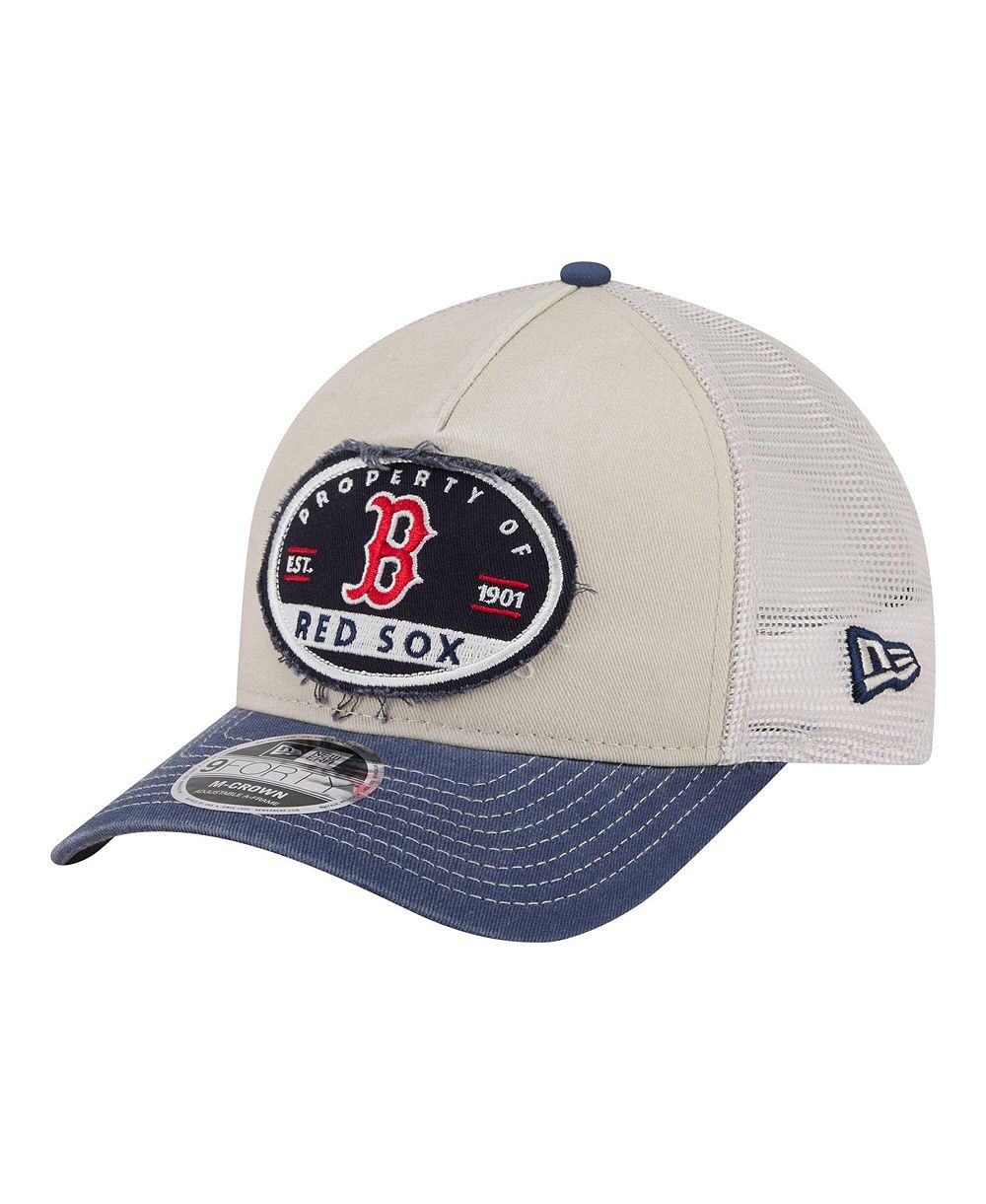 New Era Мужская кепка тракер M-Crown A-Frame 9FORTY Boston Red Sox светло-бежевый/темно-синий