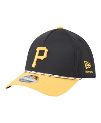 Мужская кепка New Era 39THIRTY Flex, черный/золотой Pittsburgh Pirates Rope M-Crown A-Frame