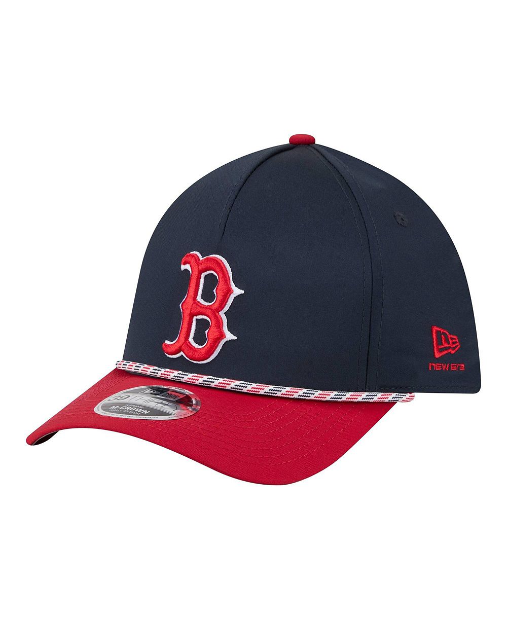 Кепка New Era Men's Navy/Red Boston Red Sox Rope M-Crown A-Frame 39THIRTY Flex
