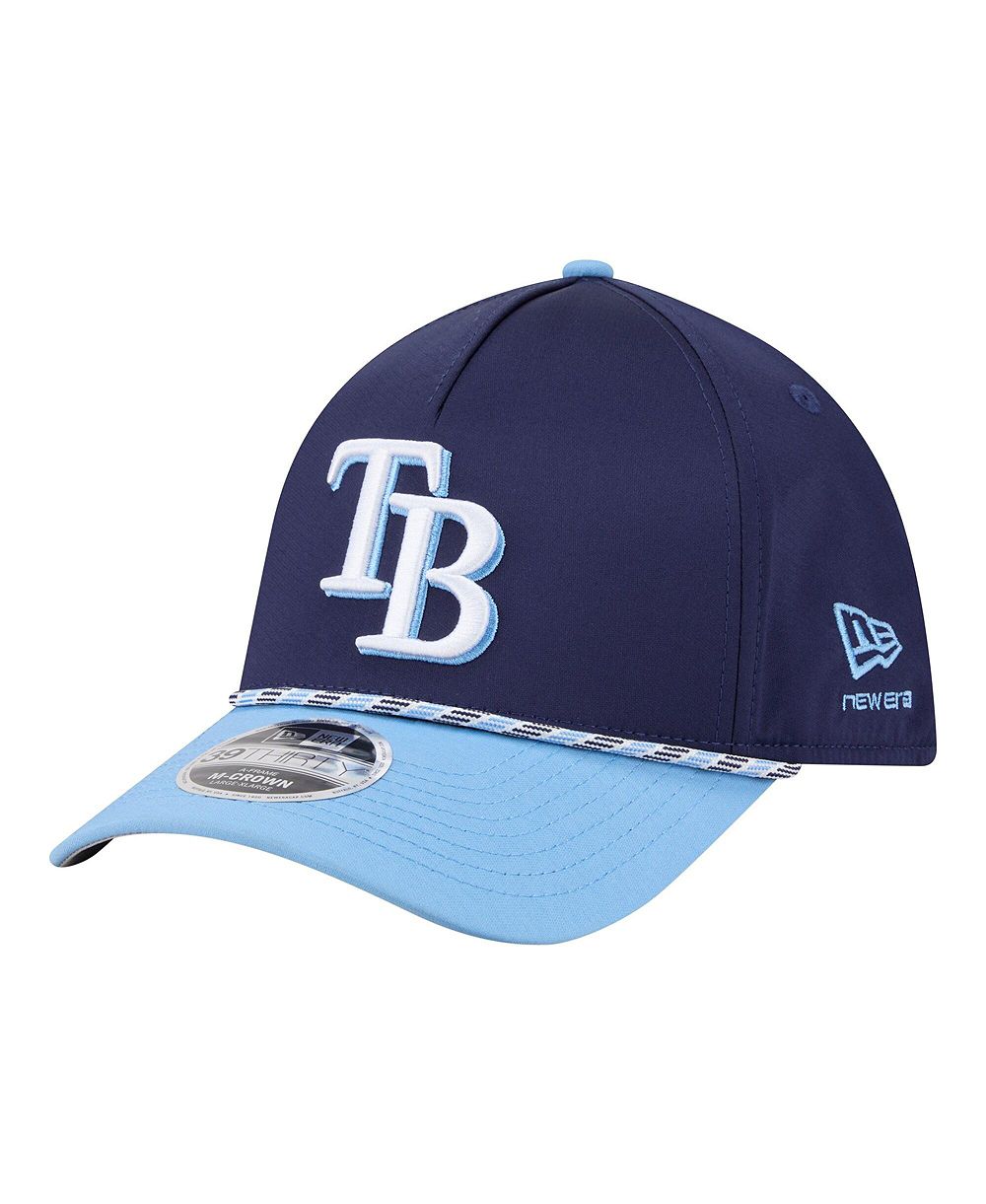 New Era Мужская кепка Tampa Bay Rays Navy/Light Blue Rope M-Crown A-Frame 39THIRTY Flex