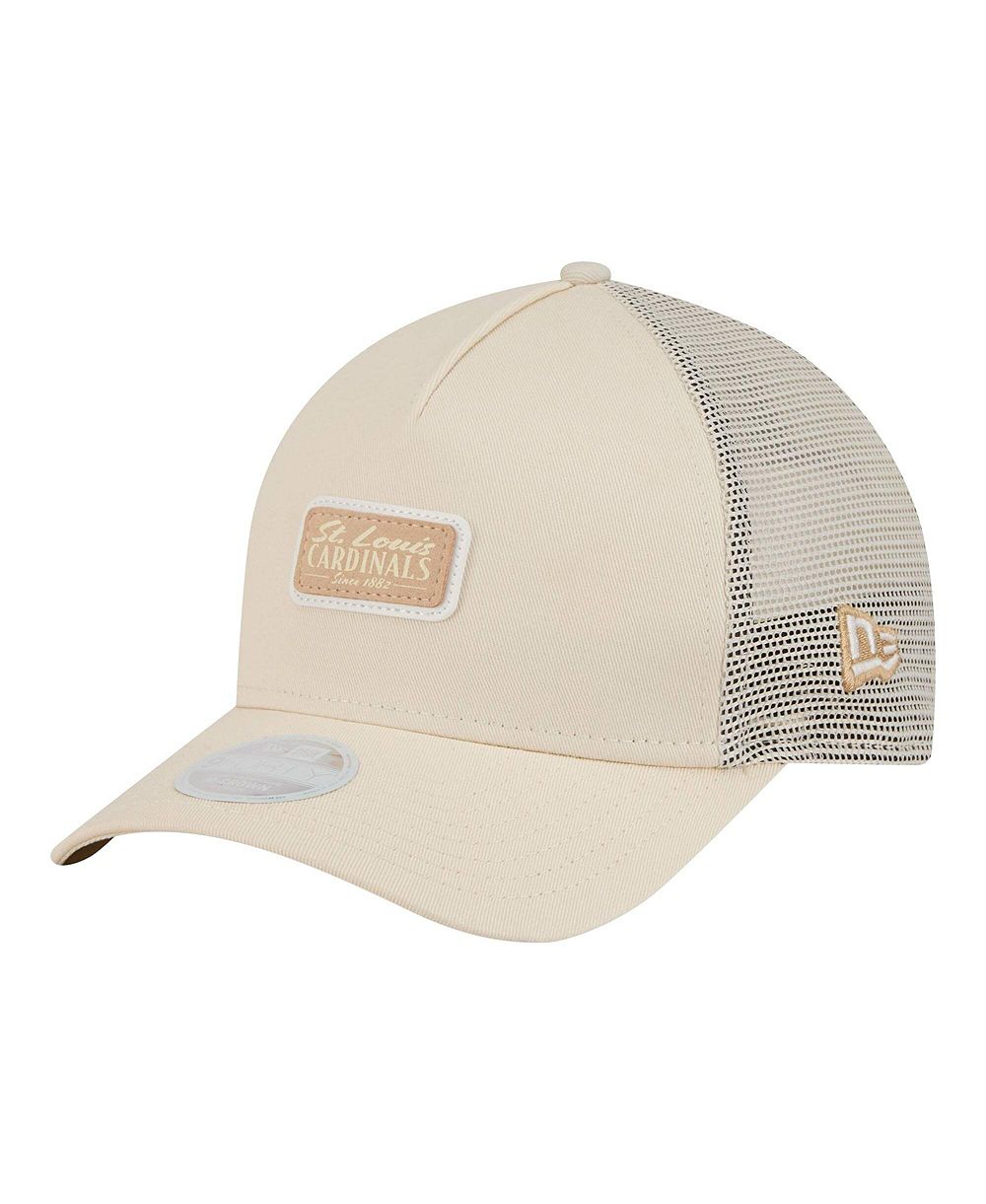 New Era Женская Light Beige St. Louis Cardinals Tonal Patch 9FORTY M-Crown A-Frame Trucker Adjustable Hat