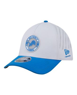 New Era Мужская белая/синяя кепка Detroit Lions Patch 39THIRTY A-Frame M-Crown Perforated Flex
