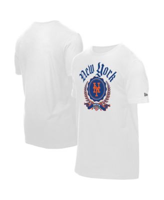 New Era Men's White New York Mets Fleur Domestic T-Shirt