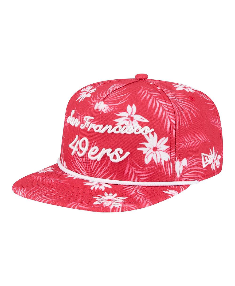 Мужская кепка New Era Scarlet San Francisco 49ers Palm Print A-Frame 9FIFTY Snapback