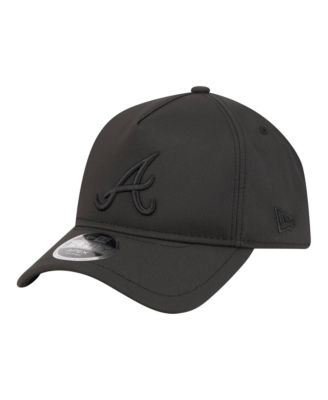 New Era Men's Black Atlanta Braves Injection Apex 9FORTY Adjustable Hat